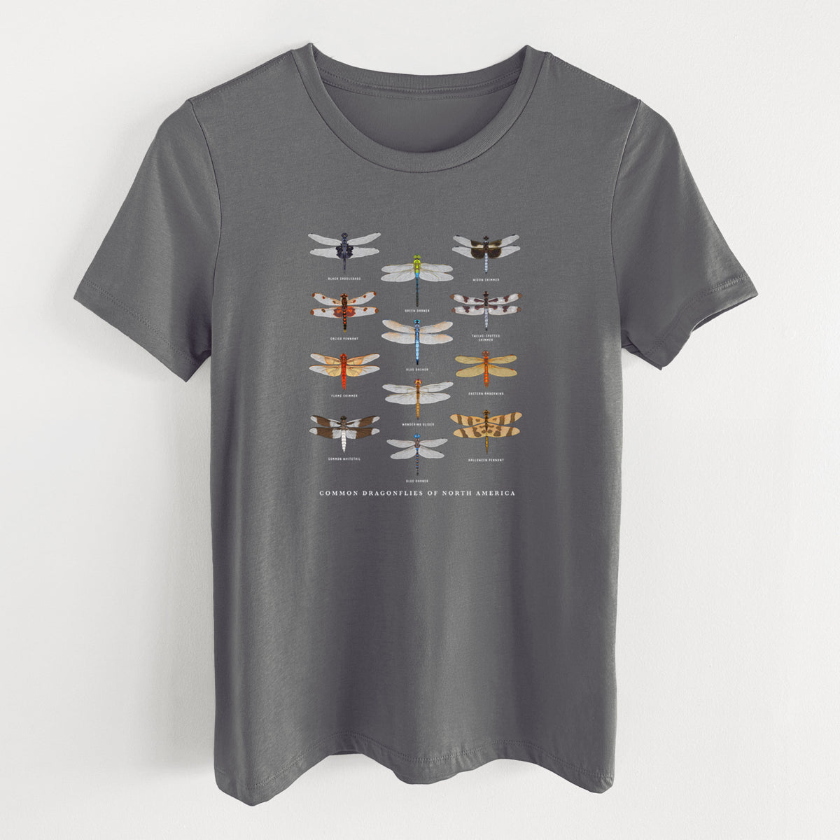 Common Dragonflies of North America - Women's Lightweight Relaxed Fit 100% Cotton Crewneck