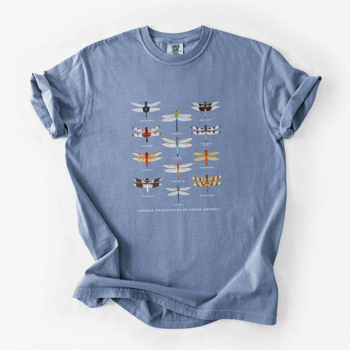 Common Dragonflies of North America - Unisex Comfort Colors Garment-Dyed Heavyweight T-shirt