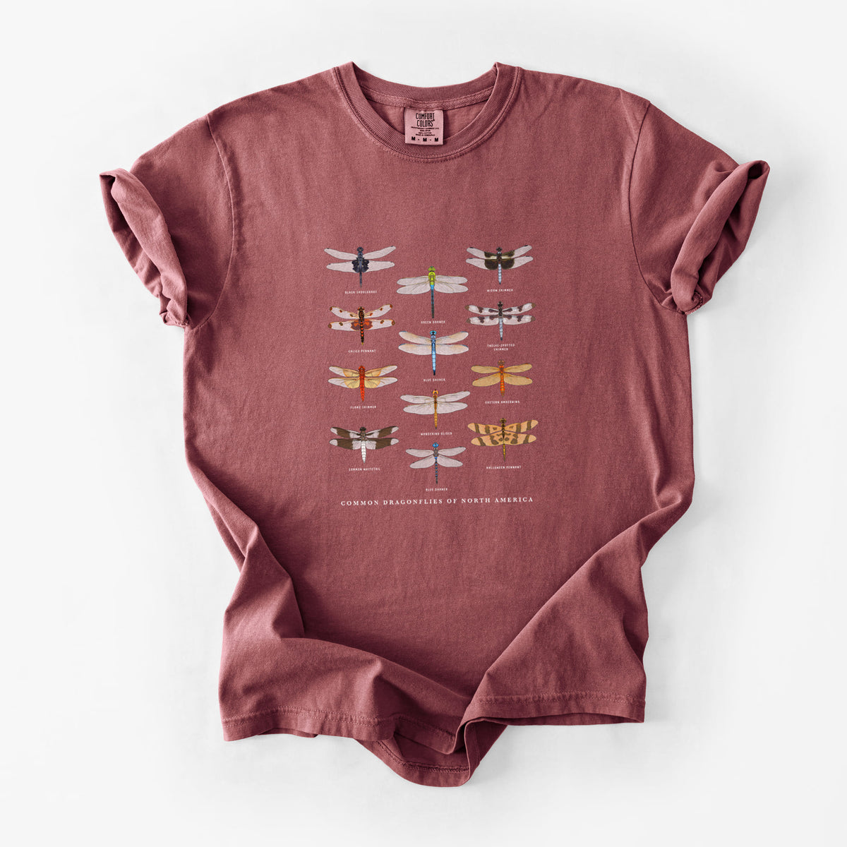 Common Dragonflies of North America - Unisex Comfort Colors Garment-Dyed Heavyweight T-shirt
