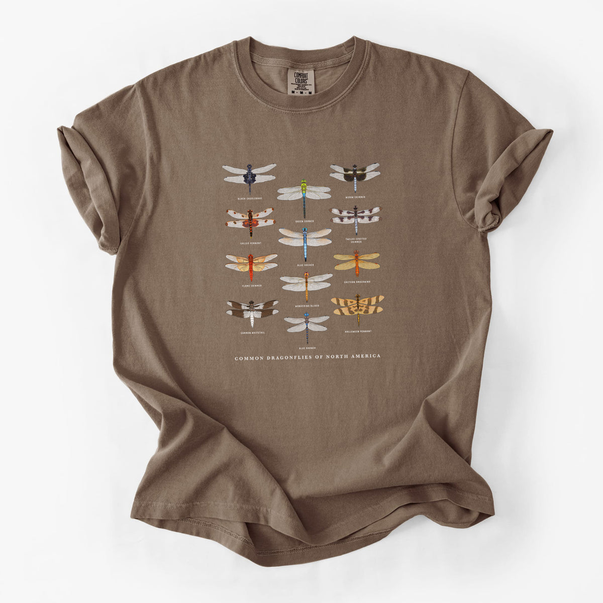 Common Dragonflies of North America - Unisex Comfort Colors Garment-Dyed Heavyweight T-shirt