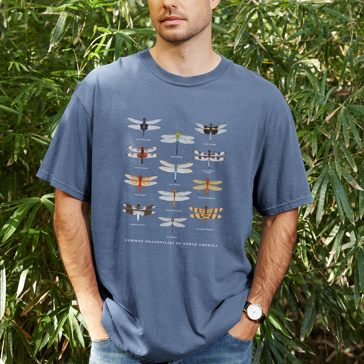 Common Dragonflies of North America - Unisex Comfort Colors Garment-Dyed Heavyweight T-shirt
