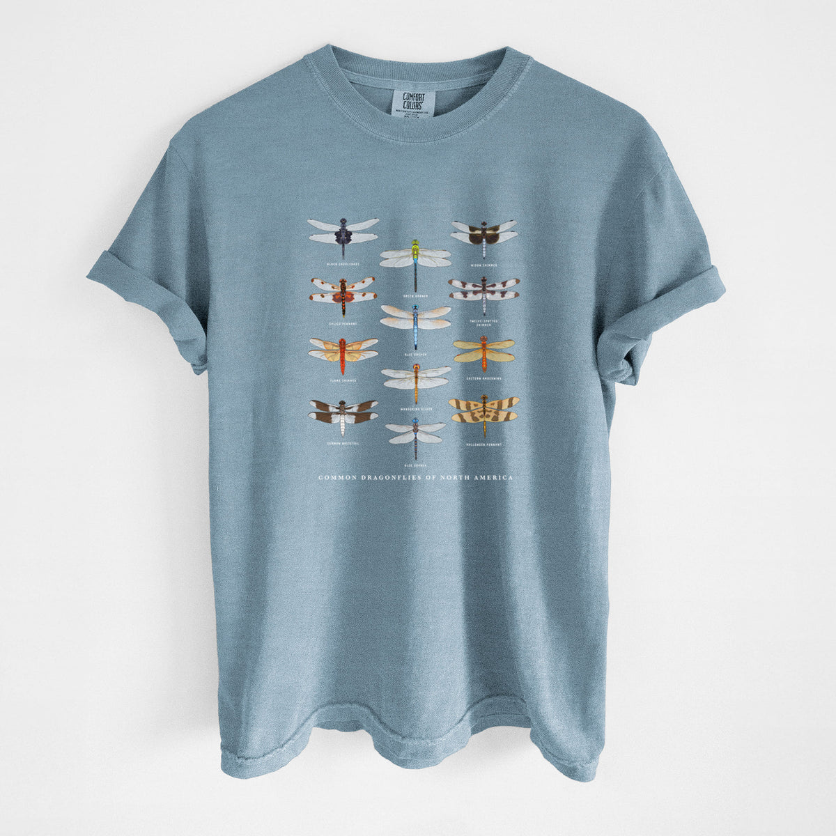 Common Dragonflies of North America - Unisex Comfort Colors Garment-Dyed Heavyweight T-shirt