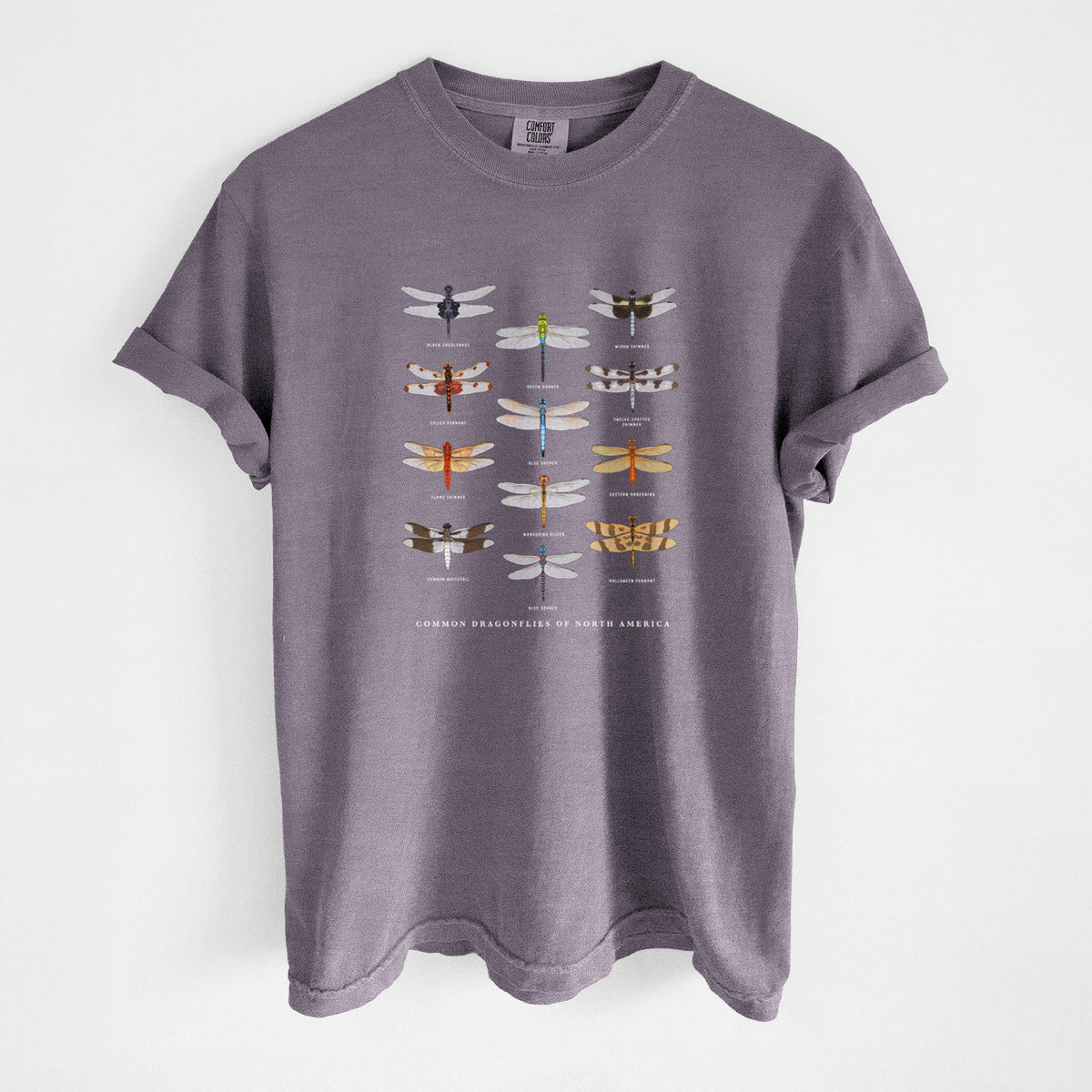 Common Dragonflies of North America - Unisex Comfort Colors Garment-Dyed Heavyweight T-shirt
