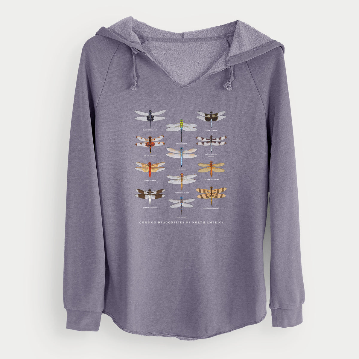 Common Dragonflies of North America - Cali Wave Hooded Sweatshirt
