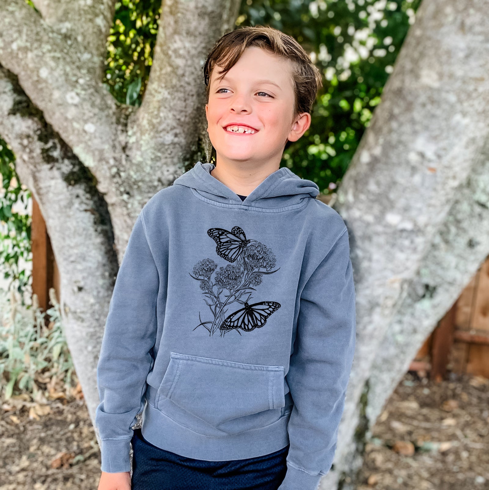 Sea Green Because Tees Youth Hoodie