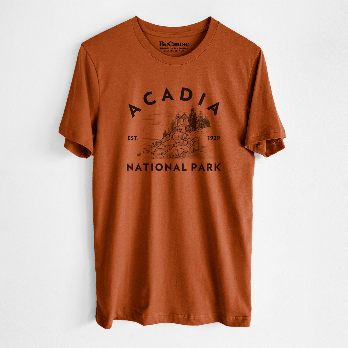 Acadia National Park - Lightweight 100% Cotton Unisex Crewneck