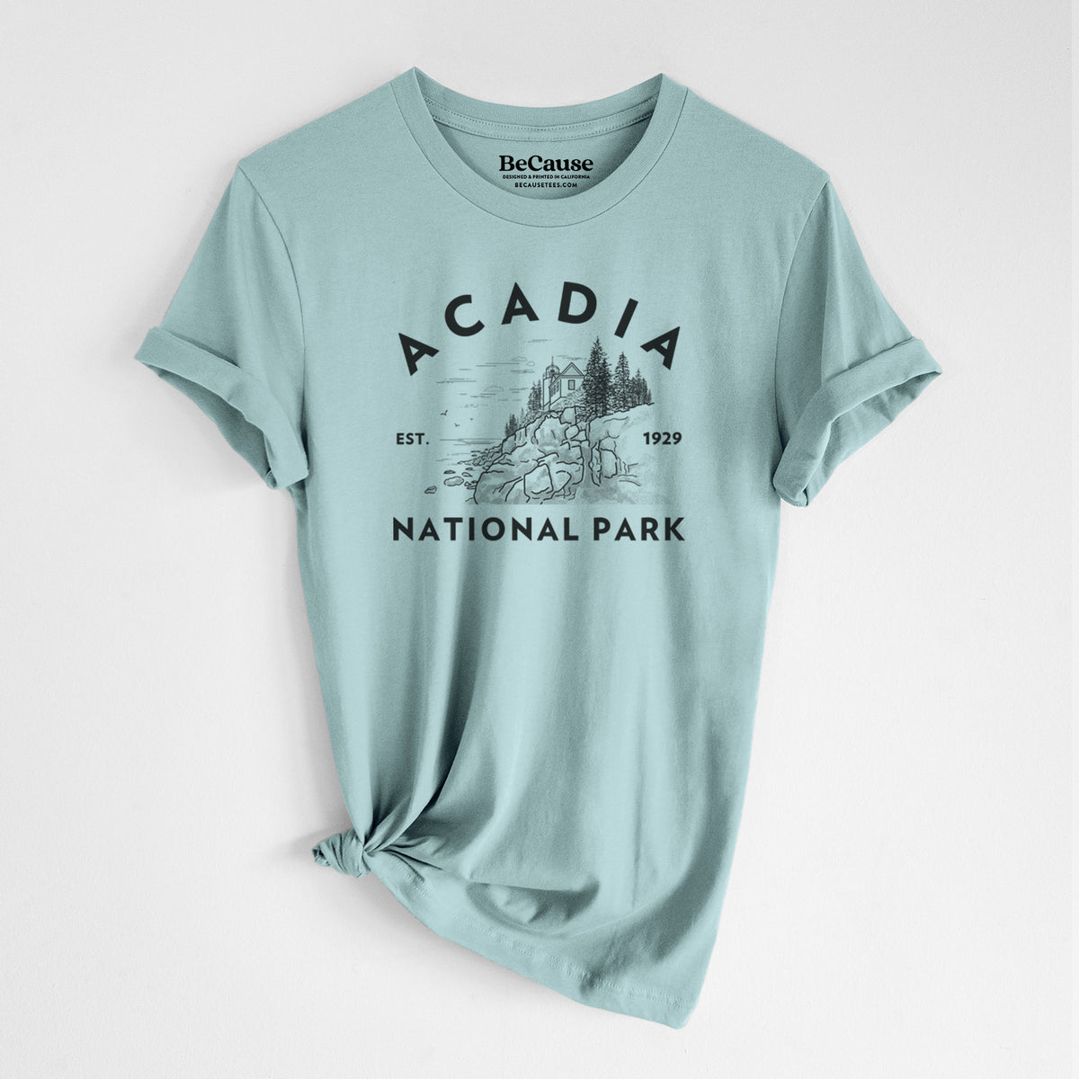 Acadia National Park - Lightweight 100% Cotton Unisex Crewneck