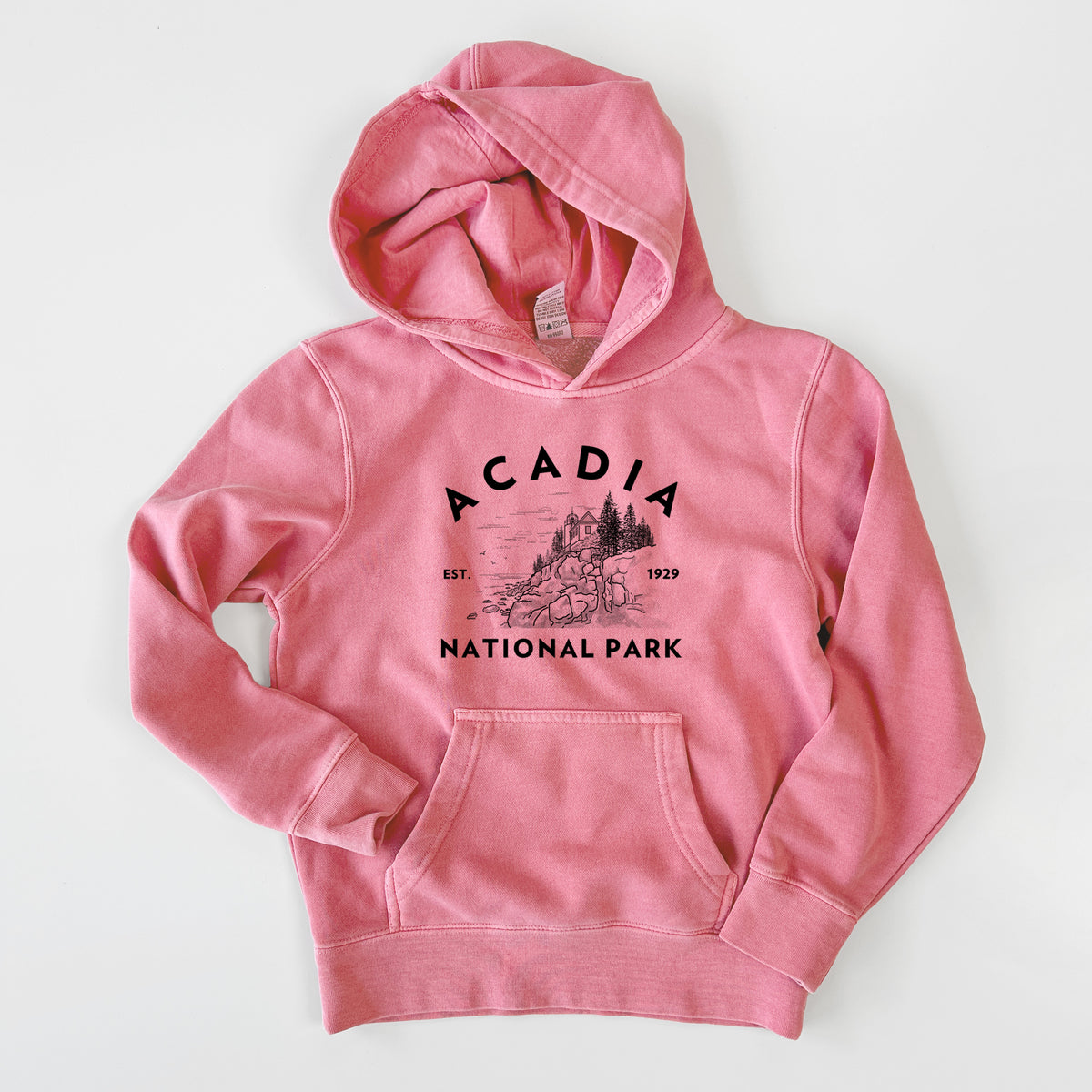 Acadia National Park - Youth Pigment Dyed Hoodie