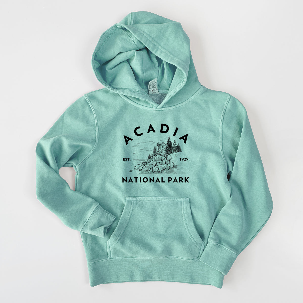 Acadia National Park - Youth Pigment Dyed Hoodie