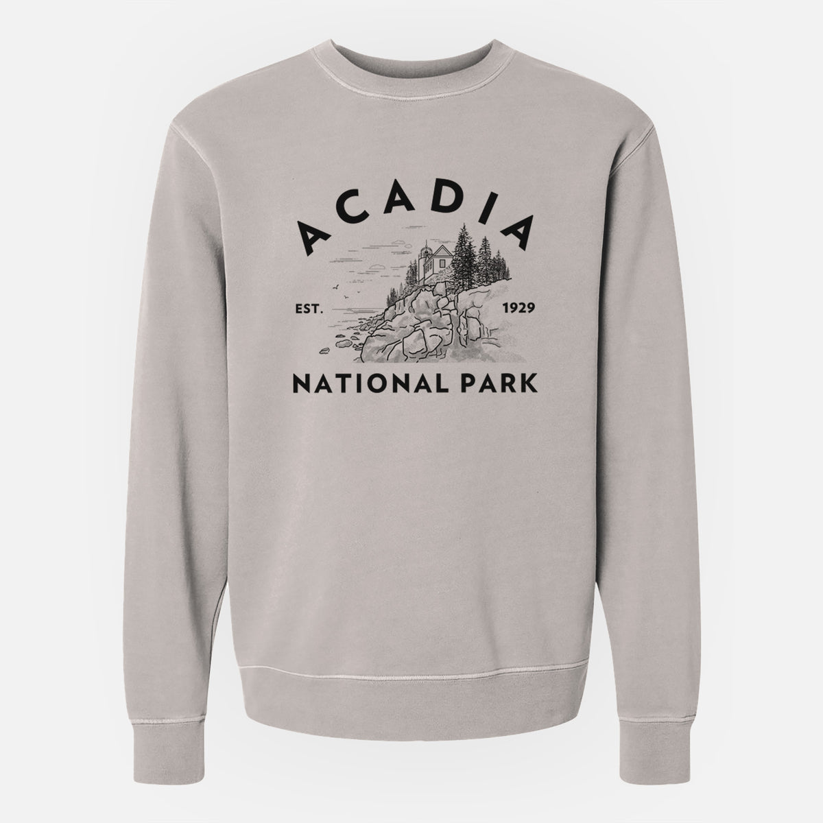 Acadia National Park - Unisex Pigment Dyed Crew Sweatshirt