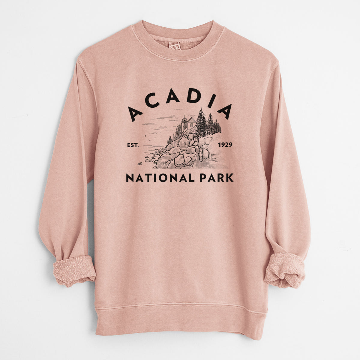 Acadia National Park - Unisex Pigment Dyed Crew Sweatshirt