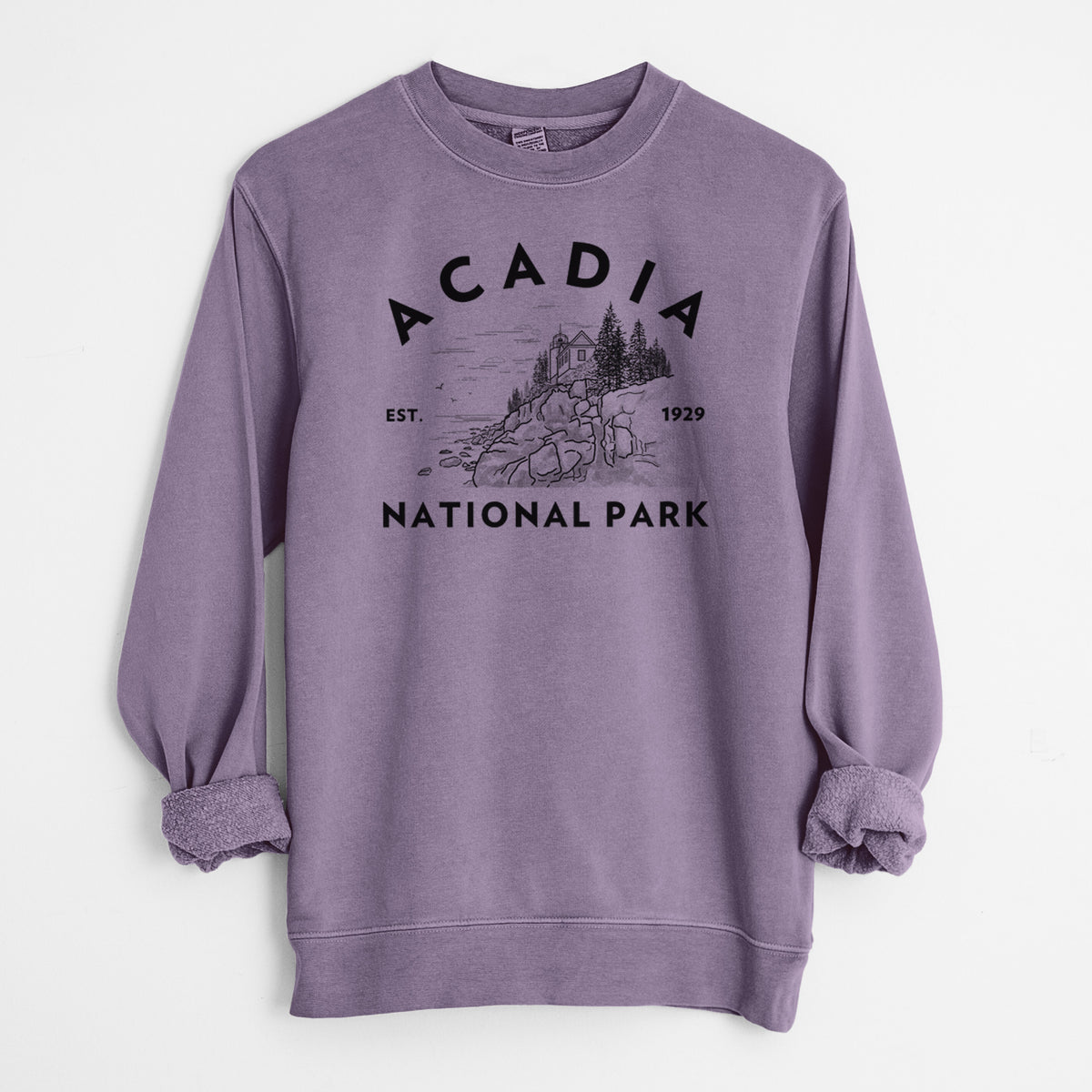 Acadia National Park - Unisex Pigment Dyed Crew Sweatshirt