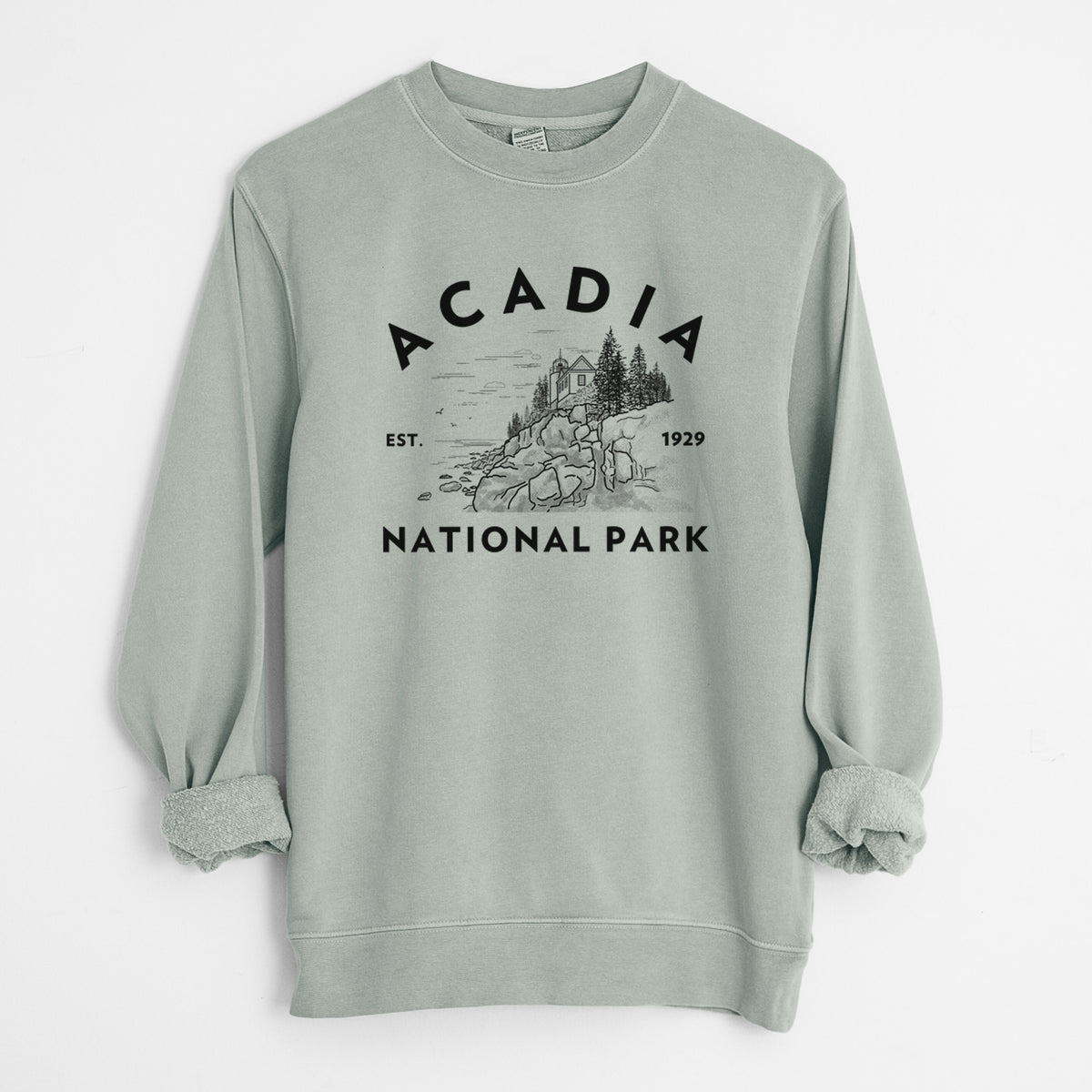 Acadia National Park - Unisex Pigment Dyed Crew Sweatshirt