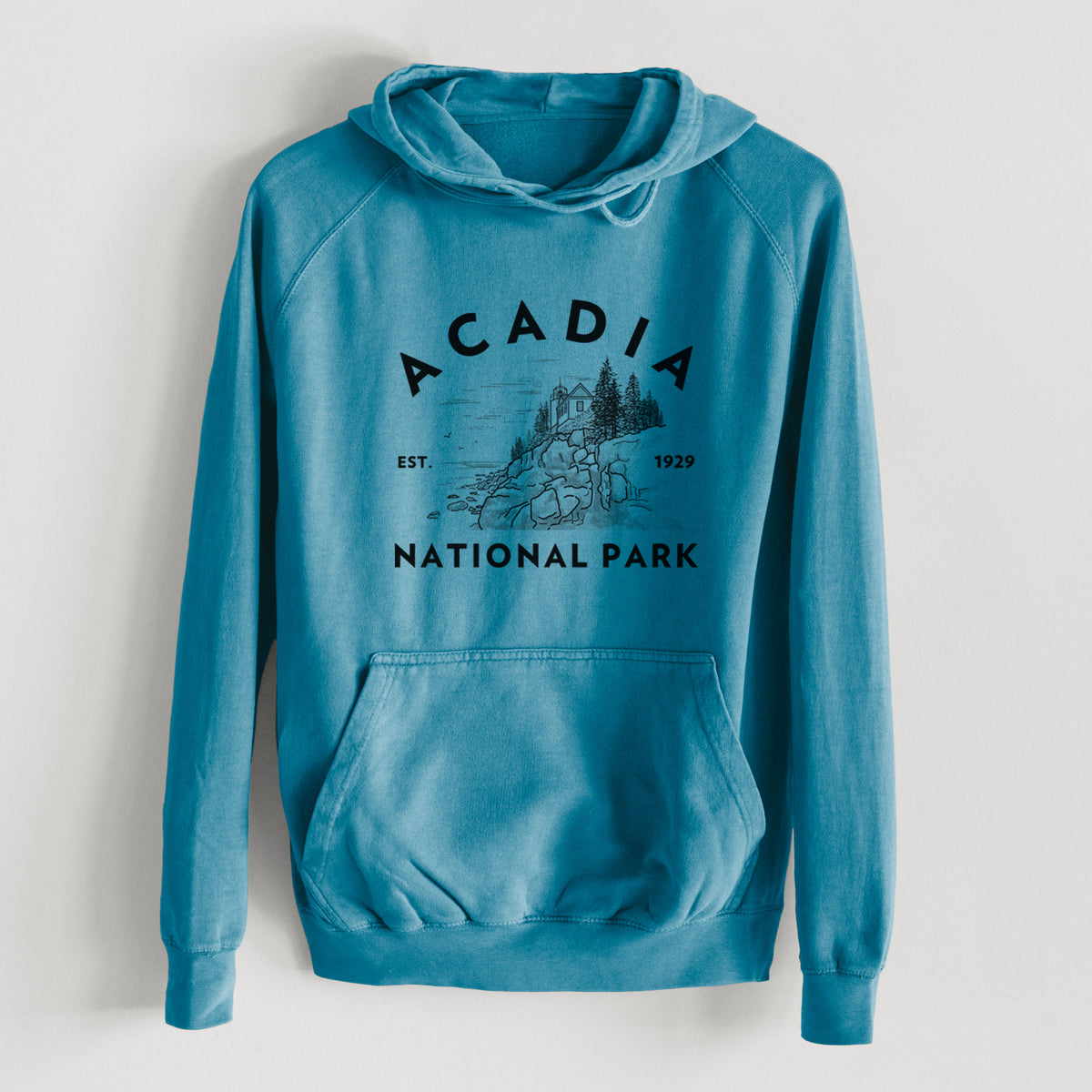 Acadia National Park  - Mid-Weight Unisex Vintage 100% Cotton Hoodie