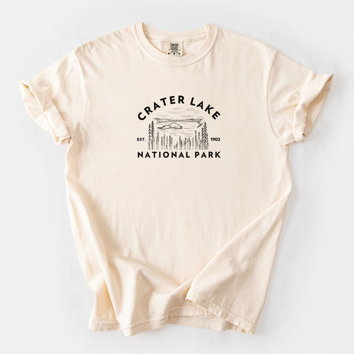 Crater Lake National Park - Unisex Comfort Colors Garment-Dyed Heavyweight T-shirt
