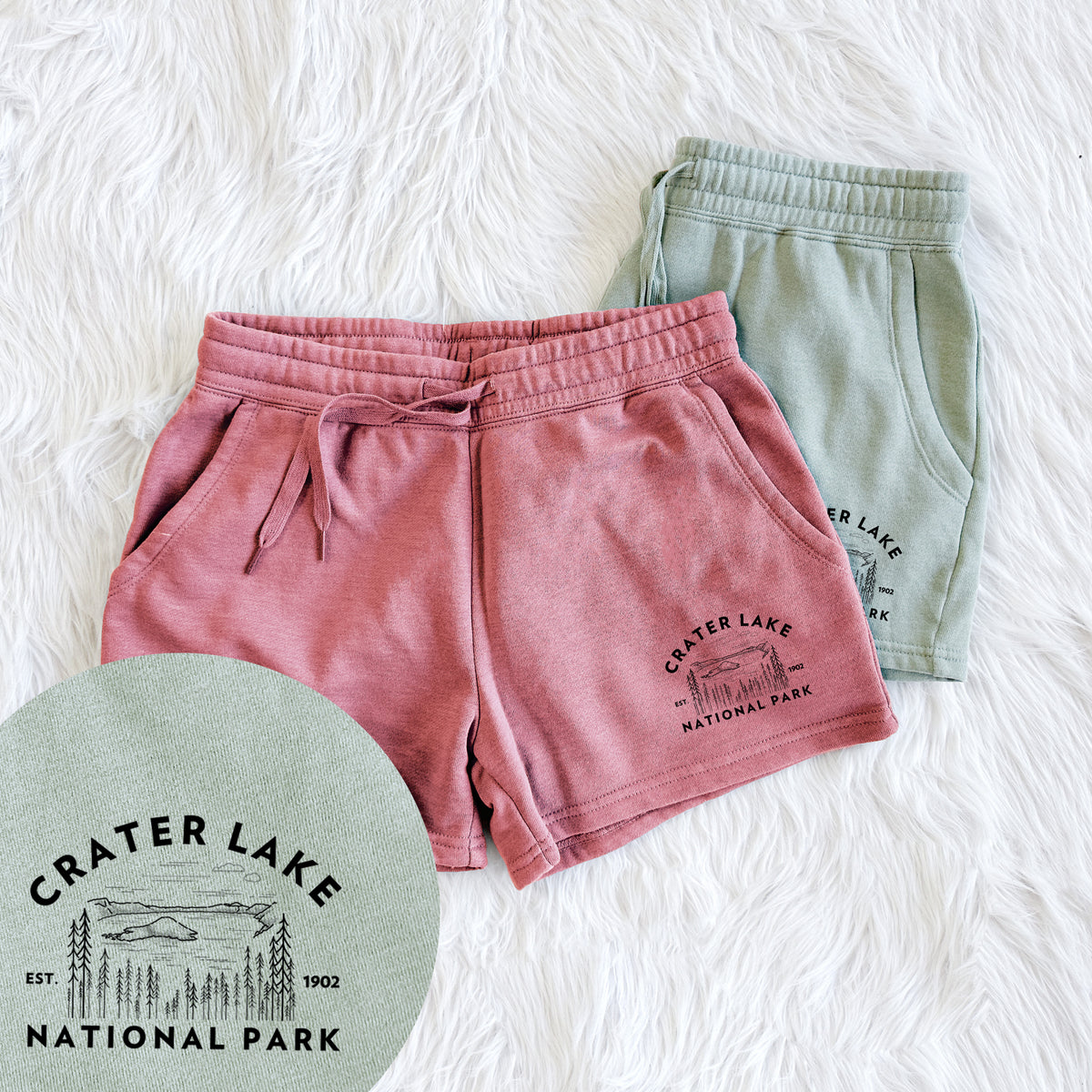 Crater Lake National Park - Women&#39;s Cali Wave Shorts