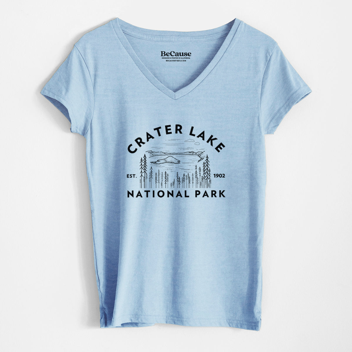 Crater Lake National Park - Women&#39;s 100% Recycled V-neck