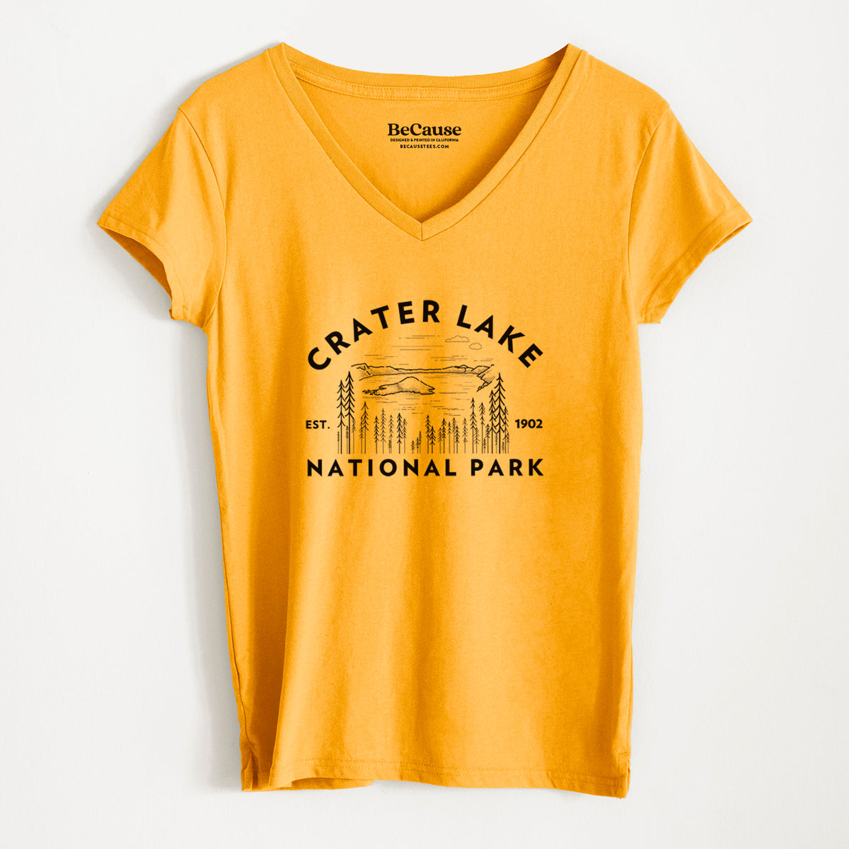Crater Lake National Park - Women&#39;s 100% Recycled V-neck