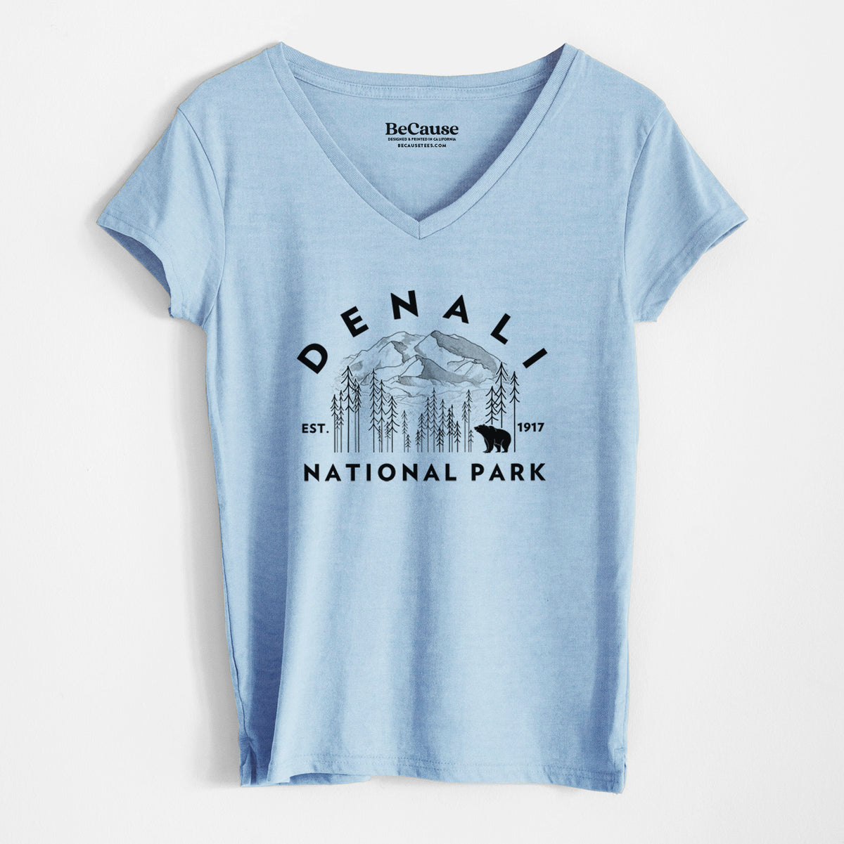 Denali National Park - Women&#39;s 100% Recycled V-neck