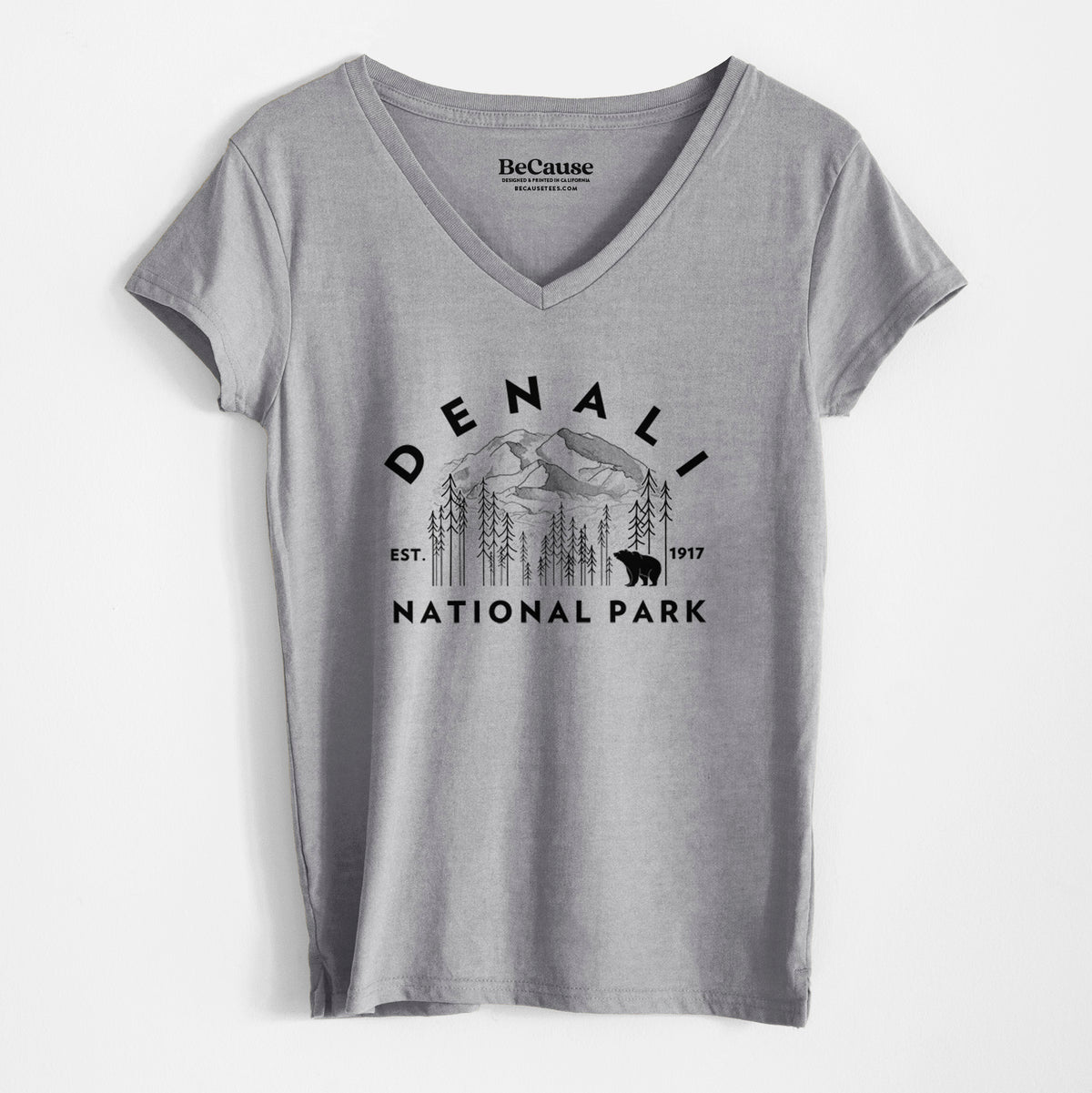 Denali National Park - Women&#39;s 100% Recycled V-neck