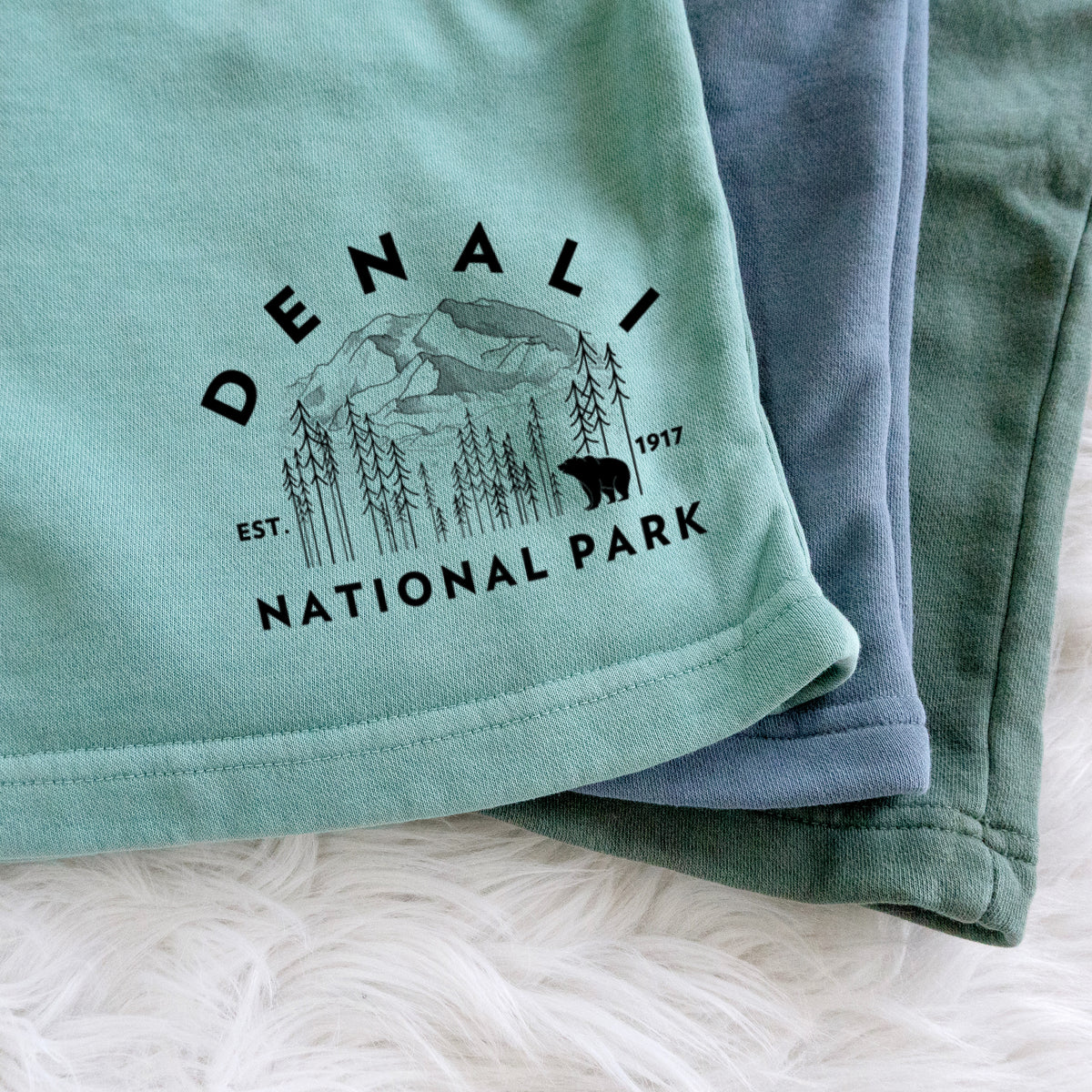 Denali National Park - Unisex Pigment Dyed Shorts