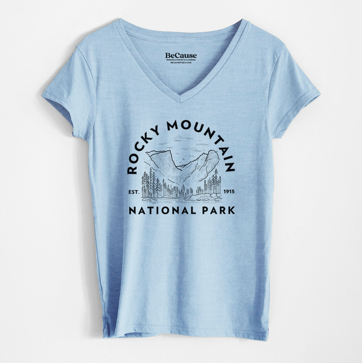 Rocky Mountain National Park - Women&#39;s 100% Recycled V-neck