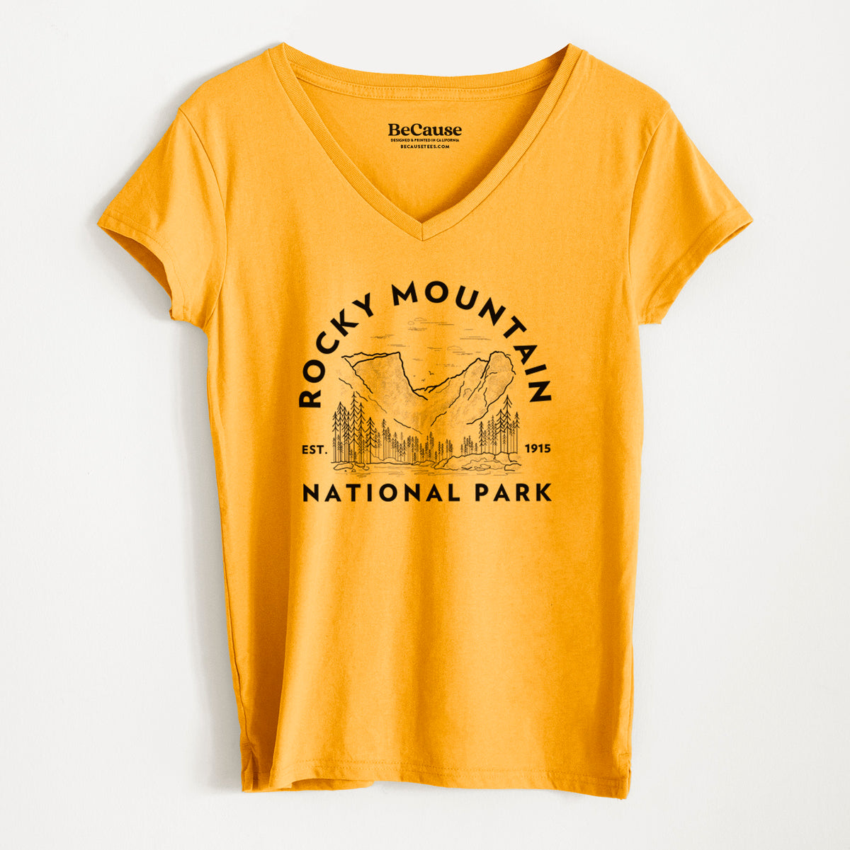 Rocky Mountain National Park - Women&#39;s 100% Recycled V-neck