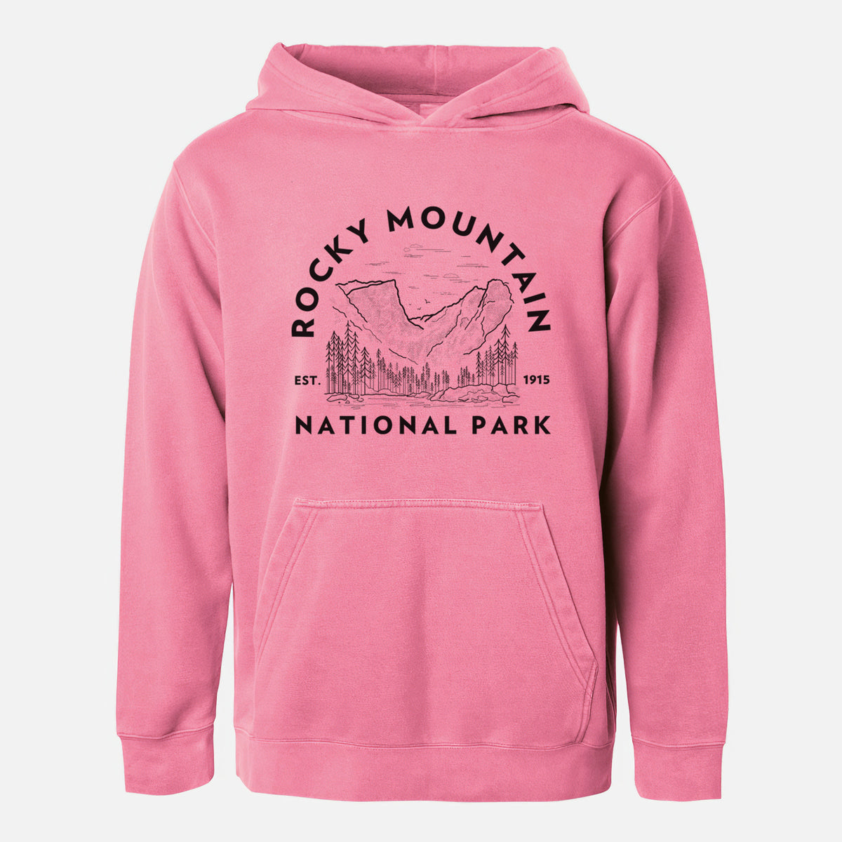 Rocky Mountain National Park - Youth Pigment Dyed Hoodie