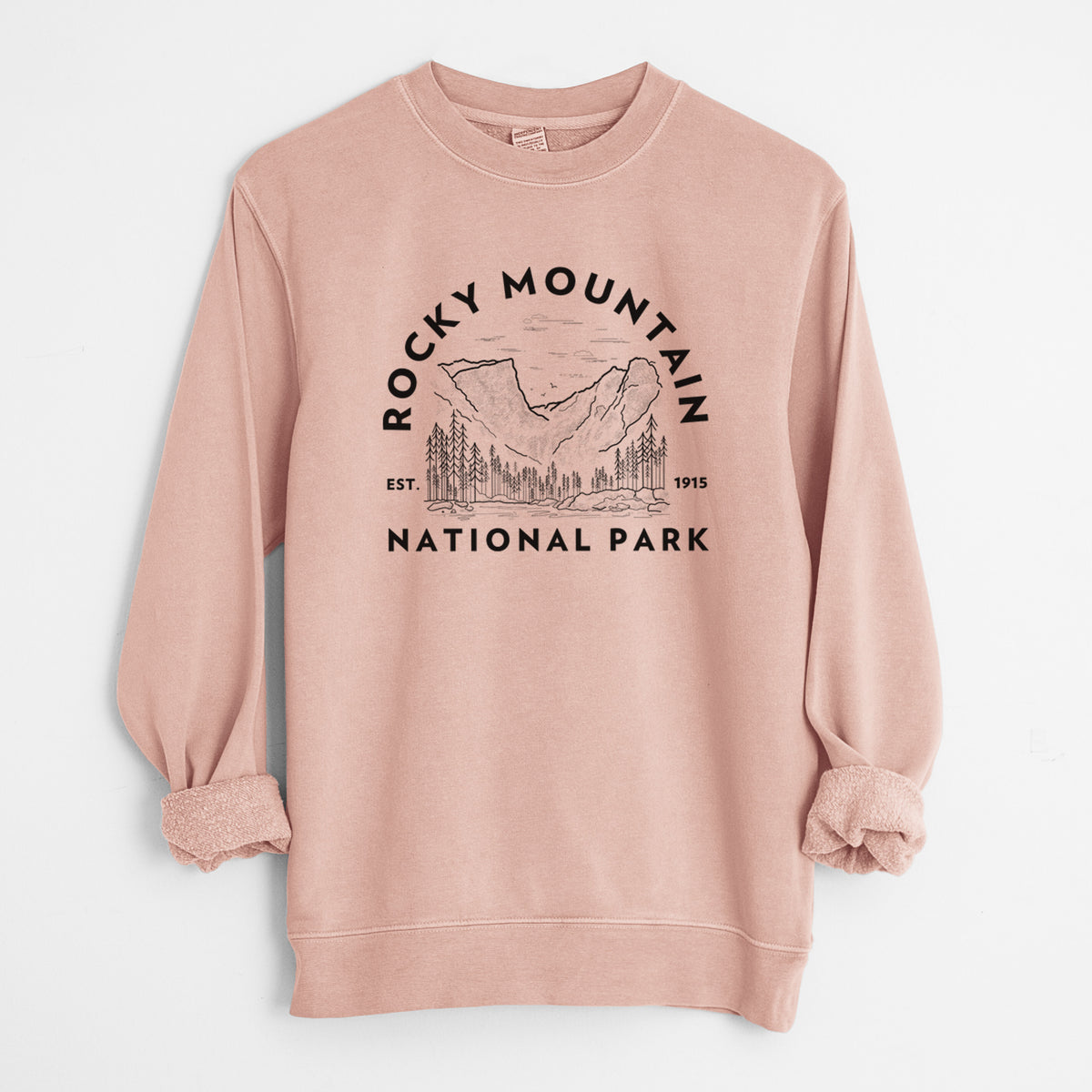 Rocky Mountain National Park - Unisex Pigment Dyed Crew Sweatshirt