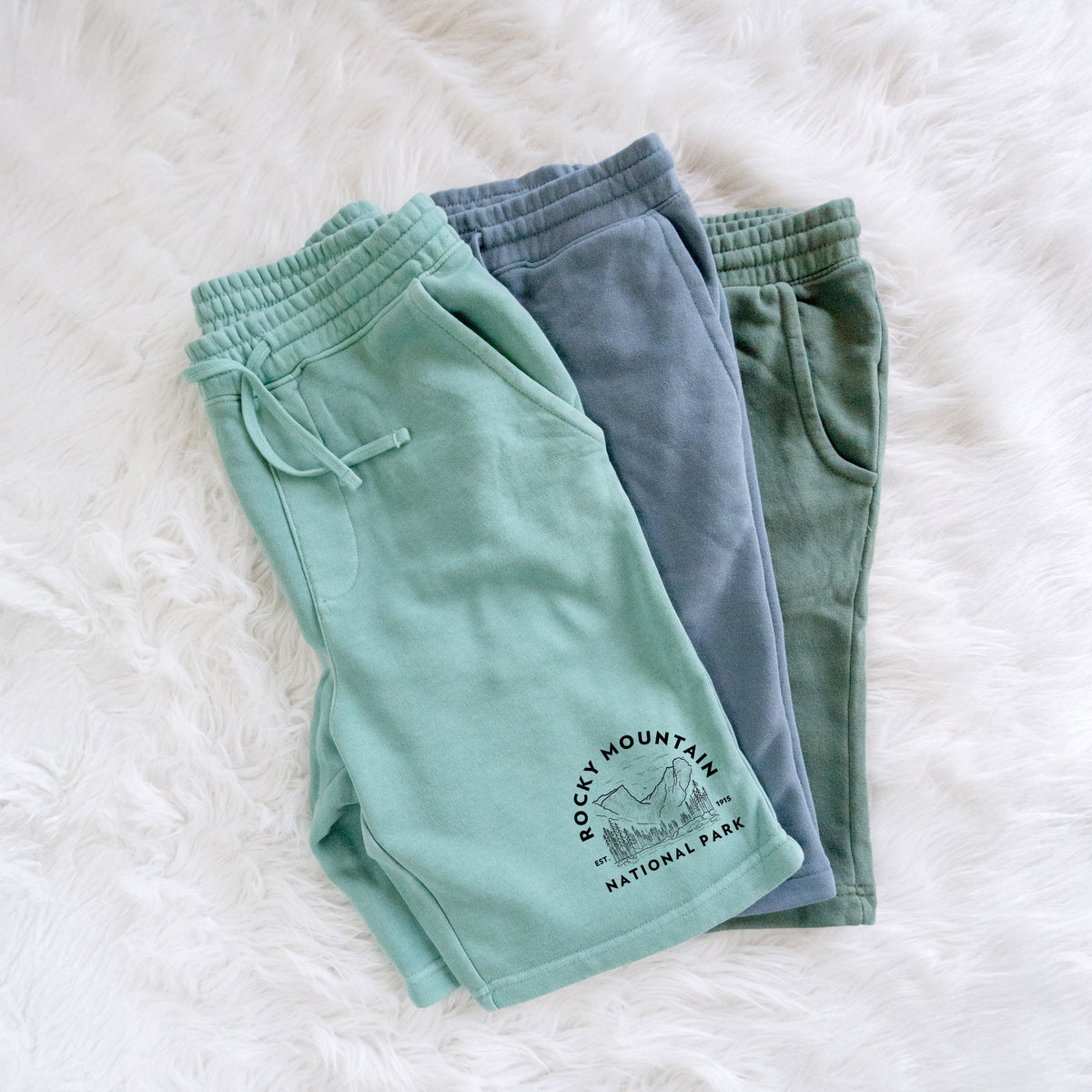 Rocky Mountain National Park - Unisex Pigment Dyed Shorts