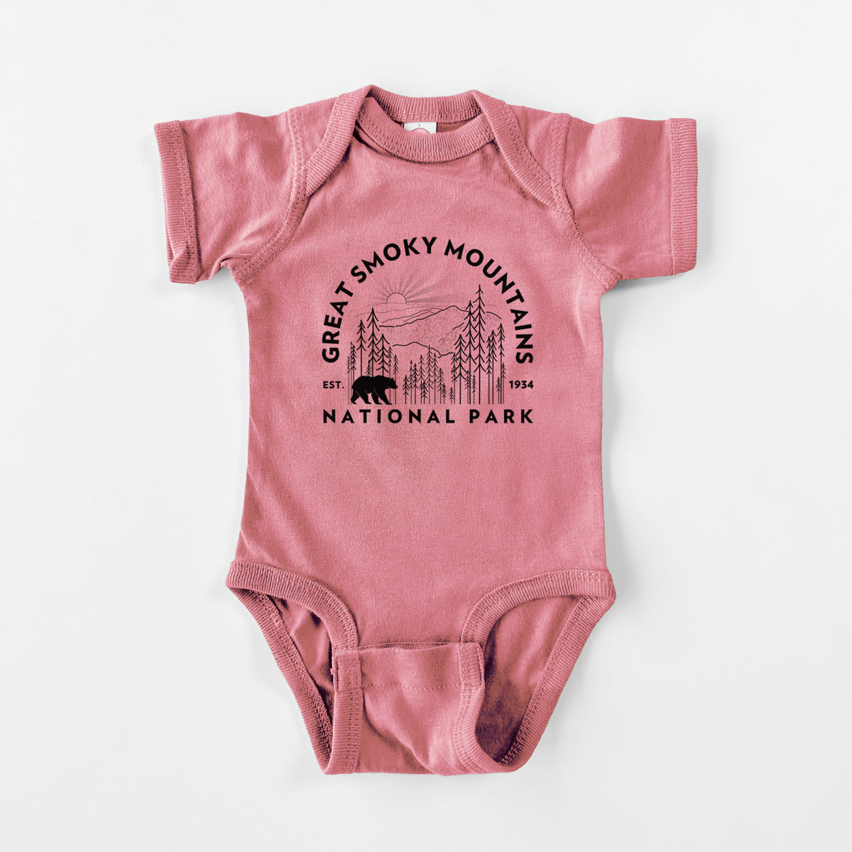 Great Smoky Mountains National Park - Baby Fine Jersey Bodysuit