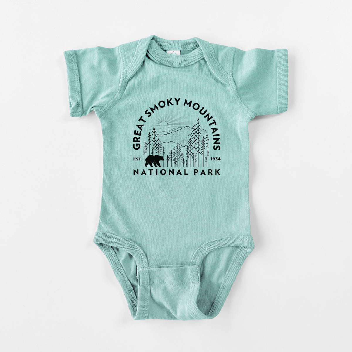 Great Smoky Mountains National Park - Baby Fine Jersey Bodysuit