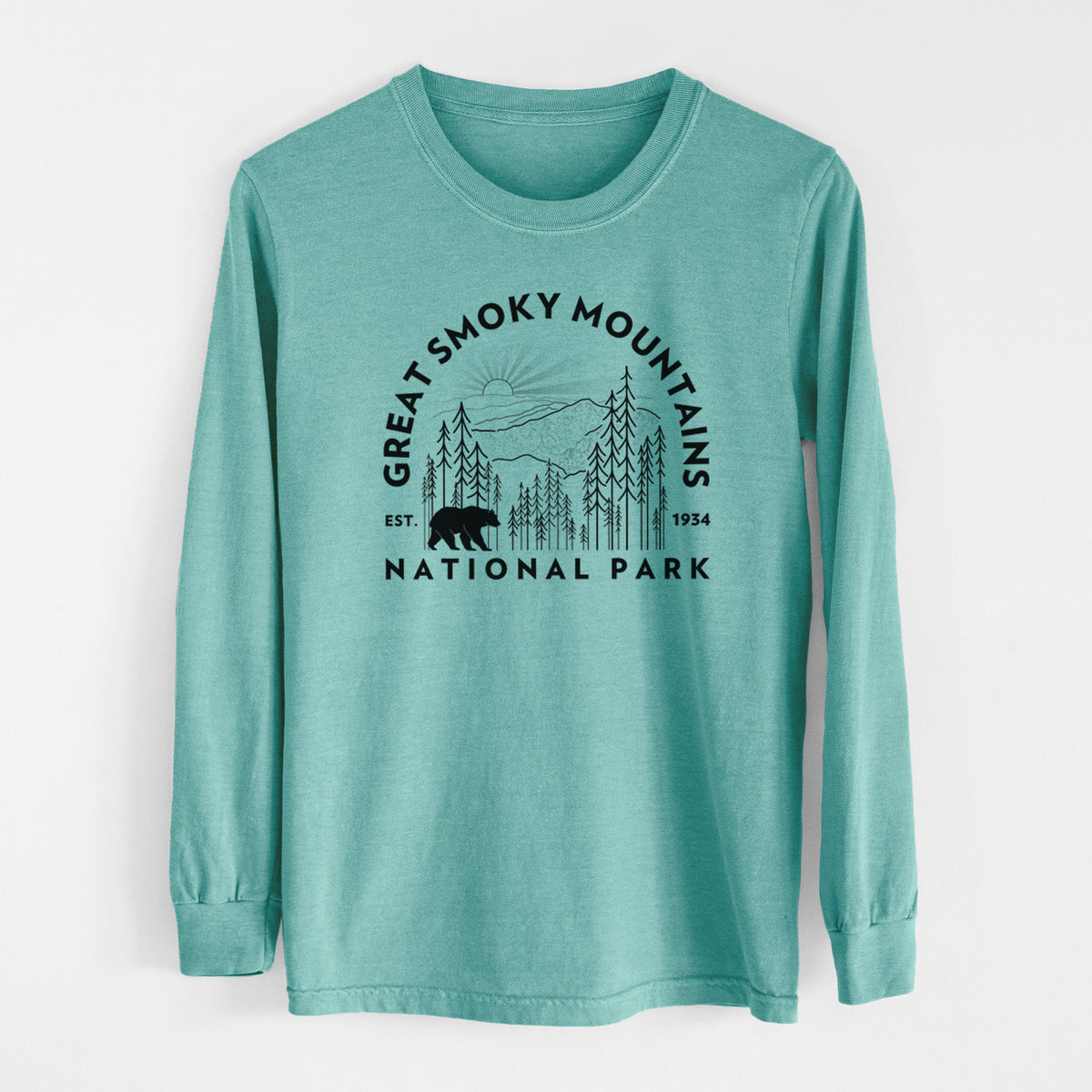 Great Smoky Mountains National Park - Heavyweight 100% Cotton Long Sleeve