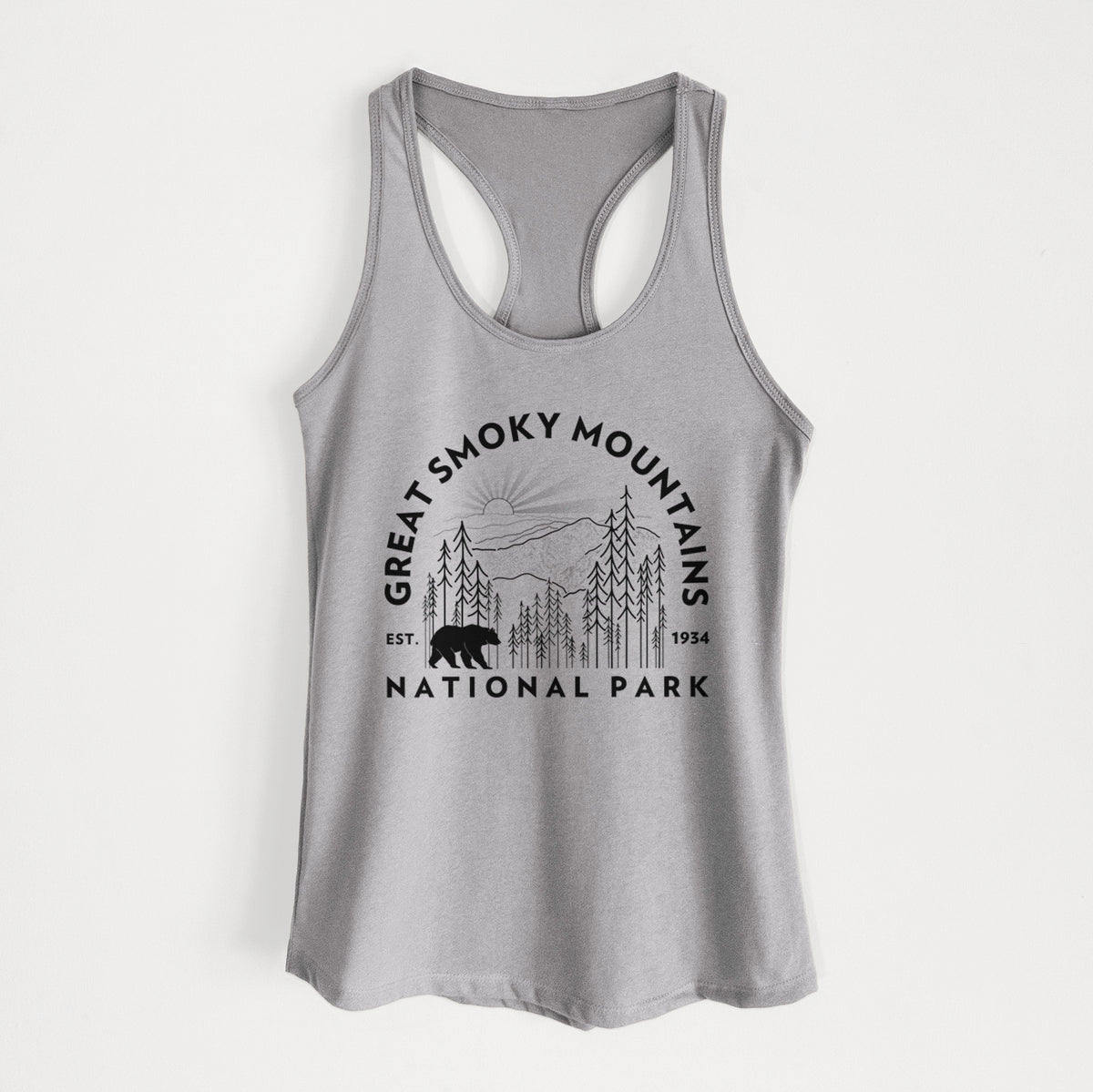Great Smoky Mountains National Park - Women&#39;s Racerback Tanktop