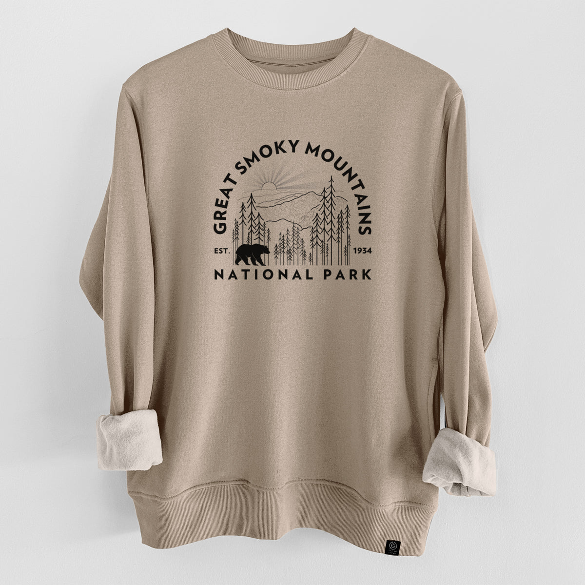 Great Smoky Mountains National Park  - Unisex Reclaimed Crewneck Sweatshirt