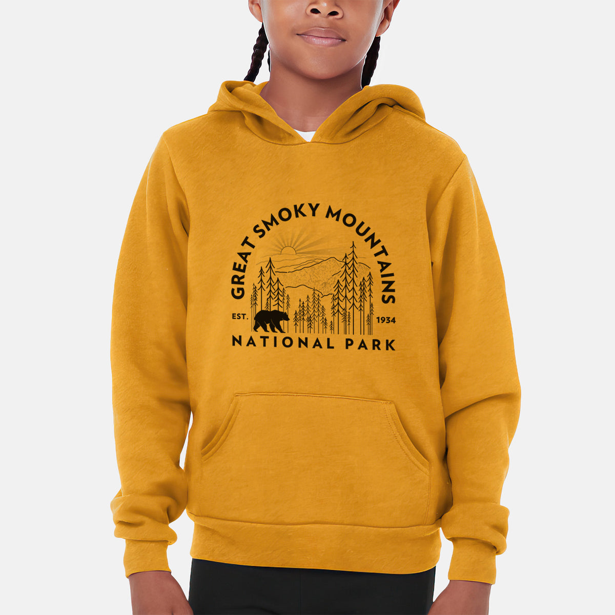 Great Smoky Mountains National Park - Youth Hoodie Sweatshirt