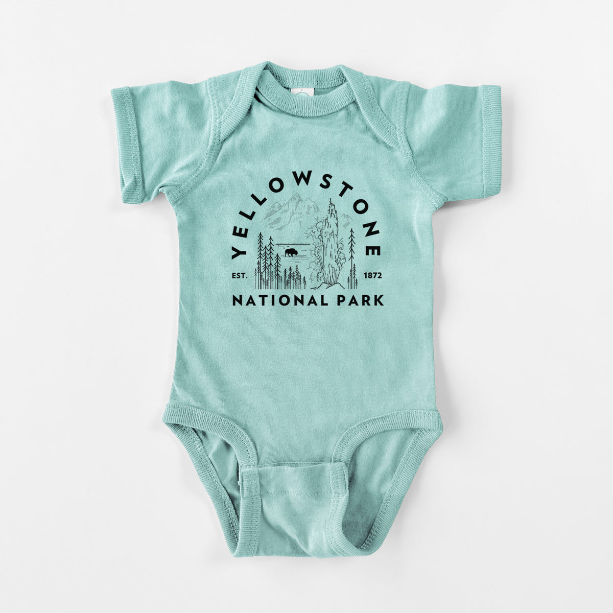 Yellowstone National Park - Baby Fine Jersey Bodysuit