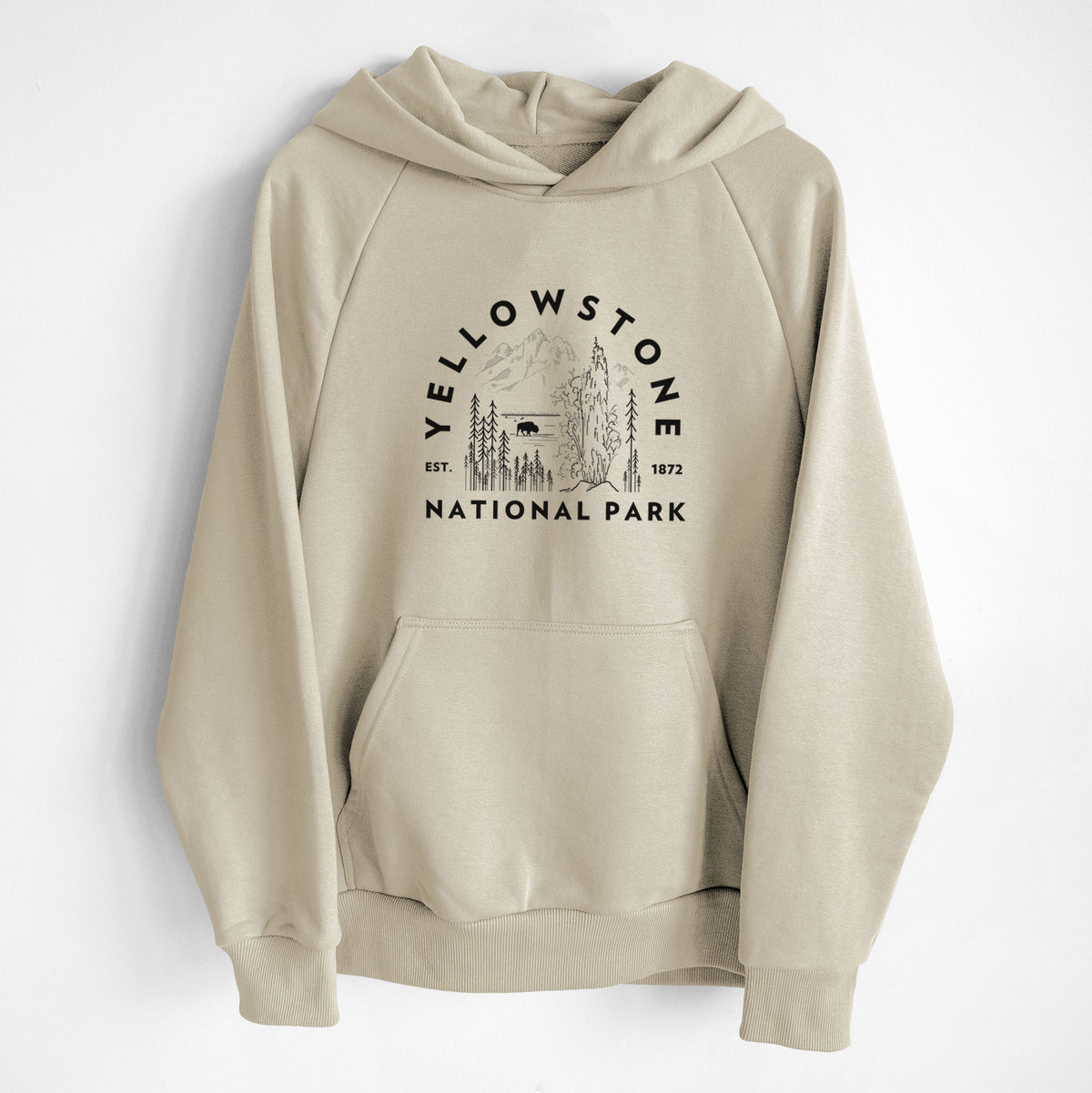 Yellowstone National Park - UltraLuxe Heavyweight French Terry Hoodie