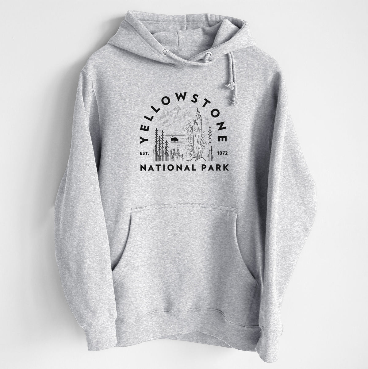 Yellowstone National Park - Heavyweight Fleece Hoodie