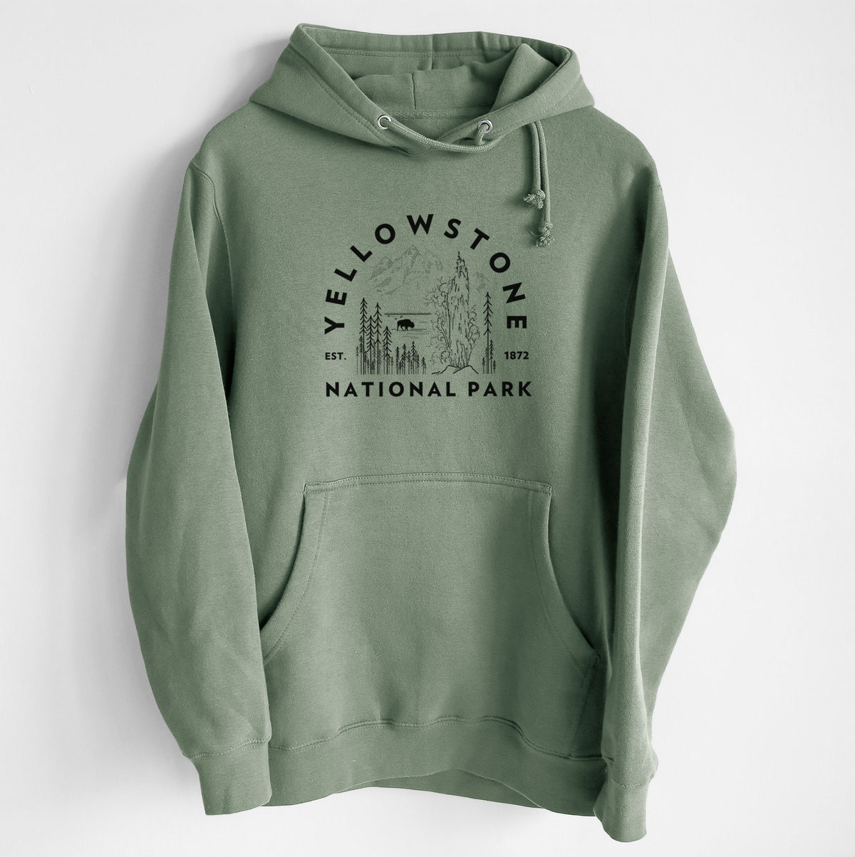 Yellowstone National Park - Heavyweight Fleece Hoodie