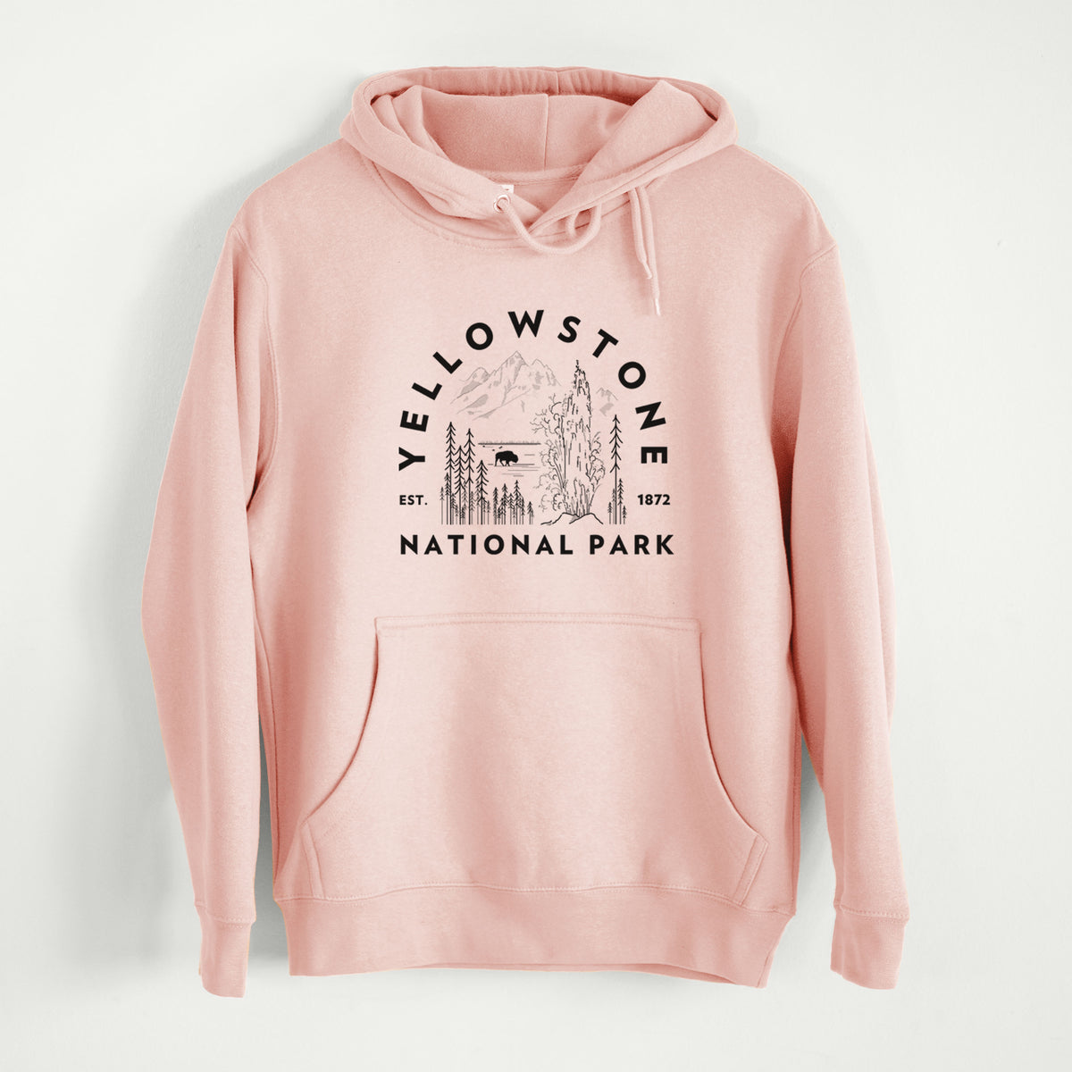 Yellowstone National Park  - Mid-Weight Unisex Premium Blend Hoodie