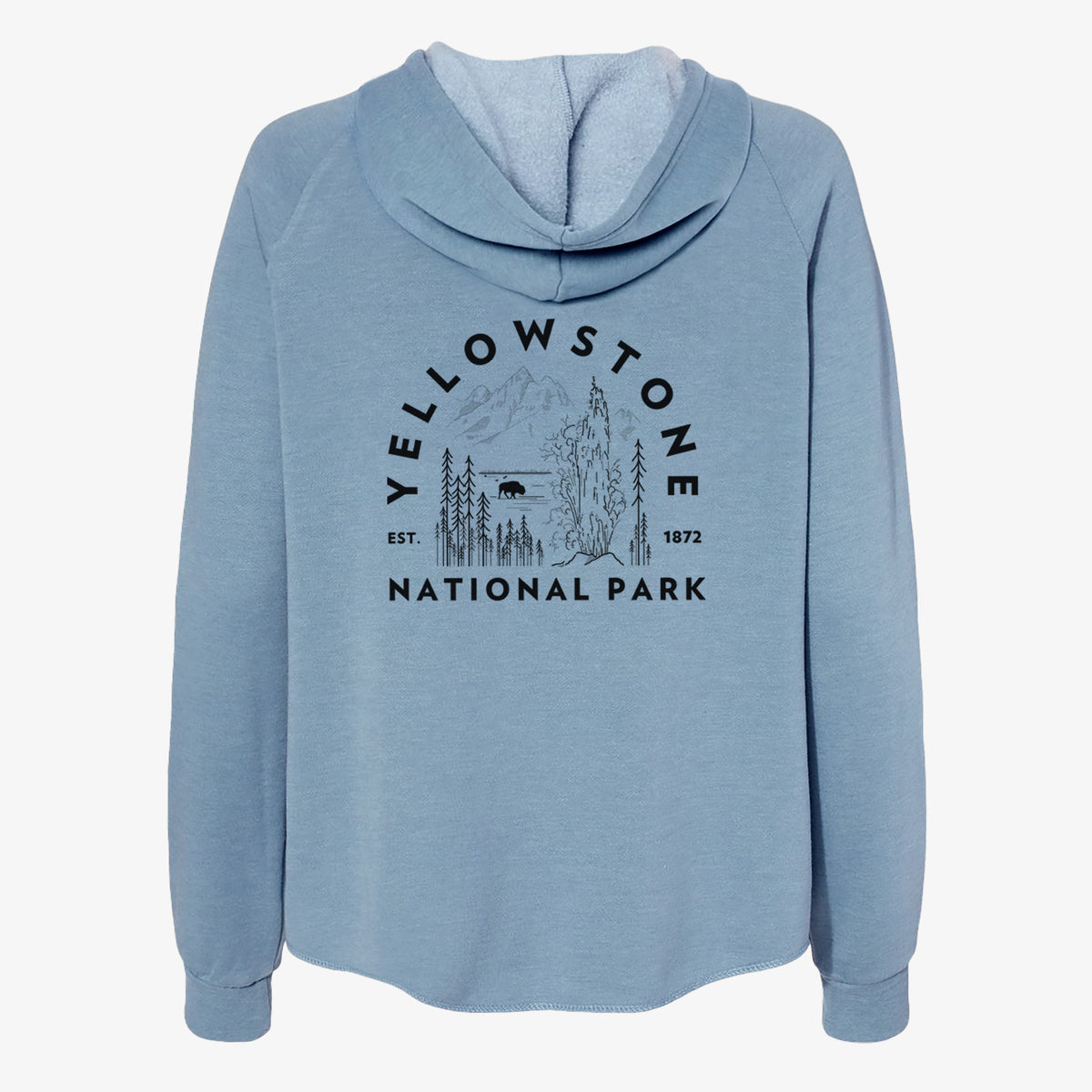 Yellowstone National Park - Women&#39;s Cali Wave Zip-Up Sweatshirt