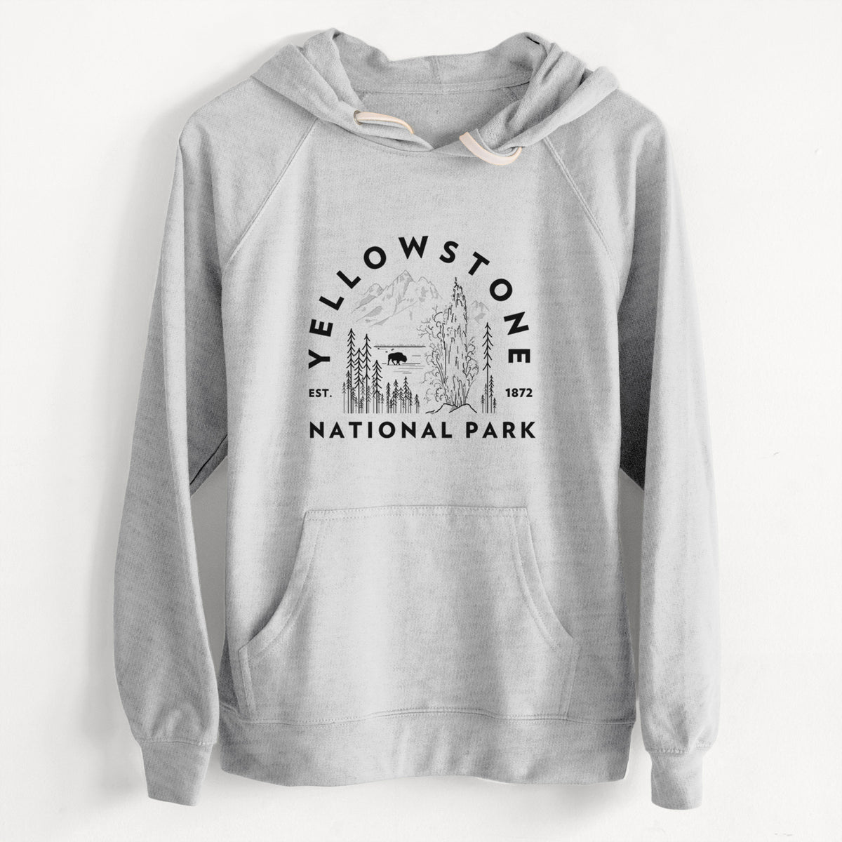 Yellowstone National Park  - Unisex Slim Fit Loopback Terry Hoodie