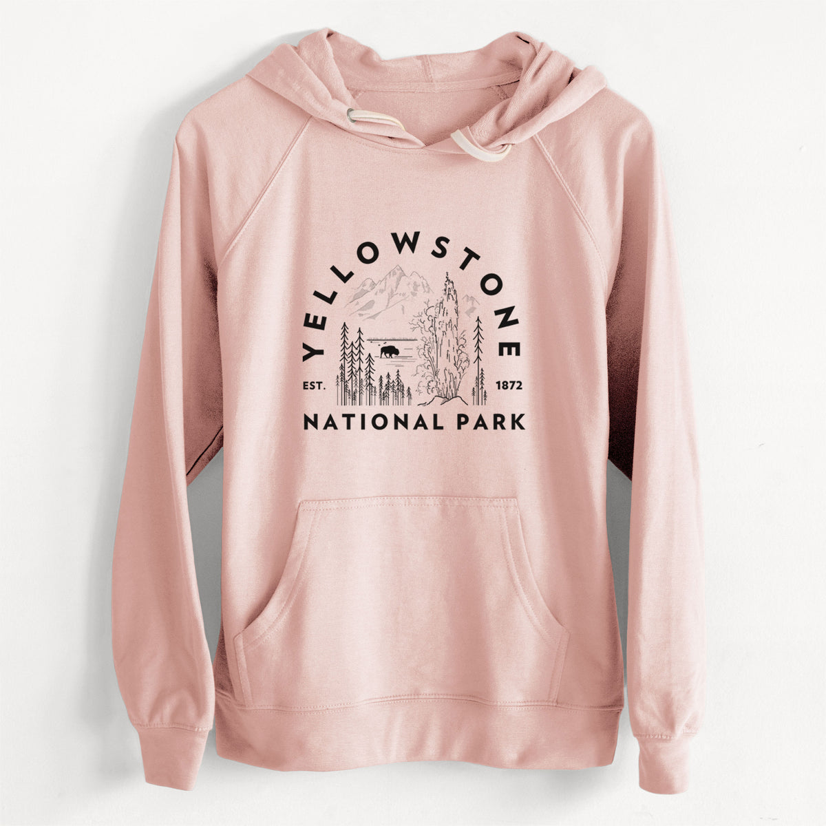 Yellowstone National Park  - Unisex Slim Fit Loopback Terry Hoodie