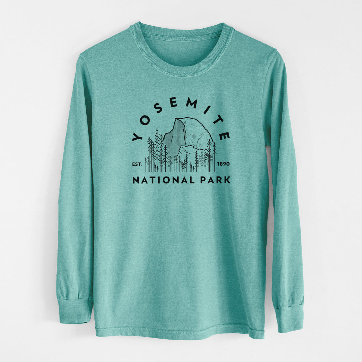 Yosemite National Park - Men&#39;s Heavyweight 100% Cotton Long Sleeve