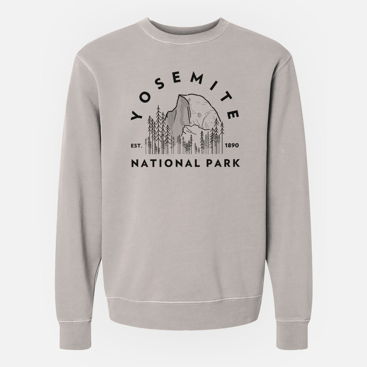 Yosemite National Park - Unisex Pigment Dyed Crew Sweatshirt