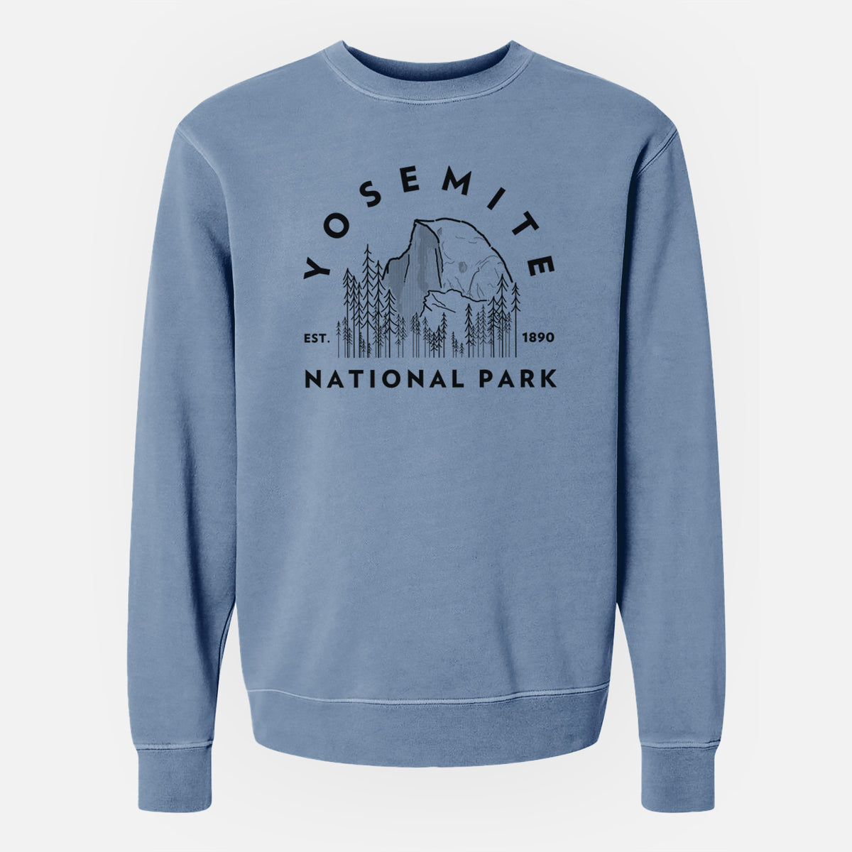 Yosemite National Park - Unisex Pigment Dyed Crew Sweatshirt