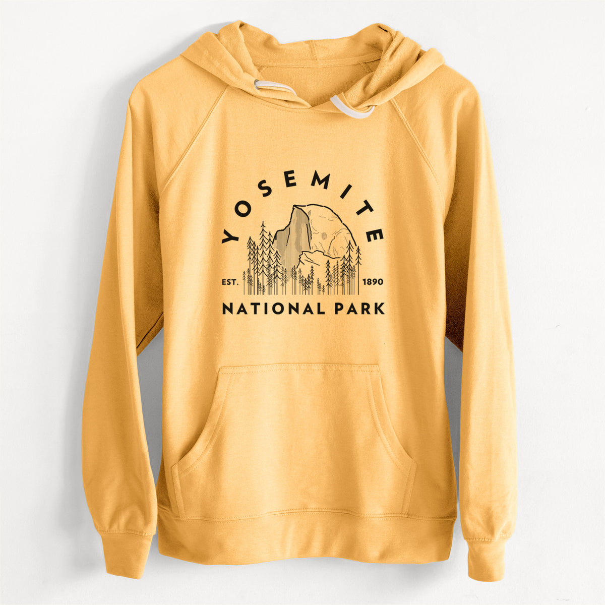 CLEARANCE - Yosemite National Park  - Unisex Slim Fit Loopback Terry Hoodie