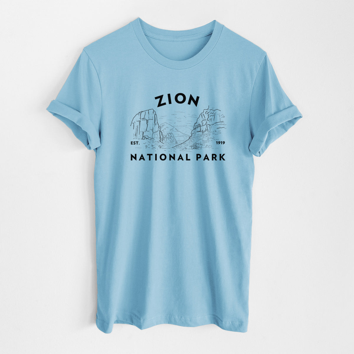 Zion National Park - Lightweight 100% Cotton Unisex Crewneck