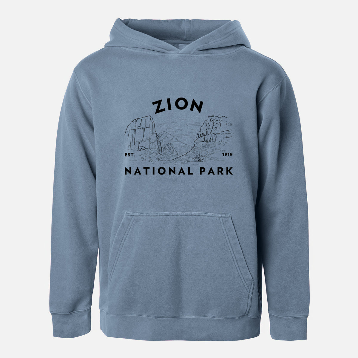 Zion National Park - Youth Pigment Dyed Hoodie